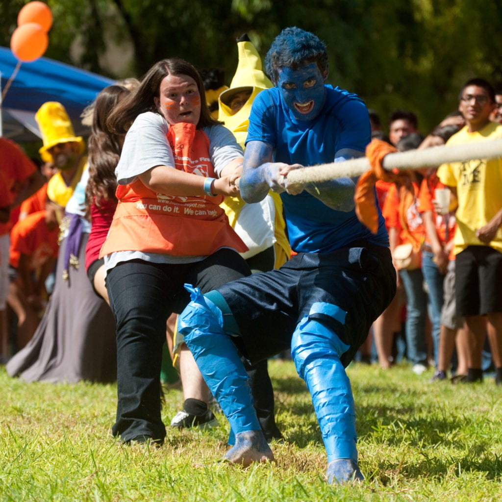 RA's compete in Tug-of-war