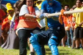 RA's compete in Tug-of-war