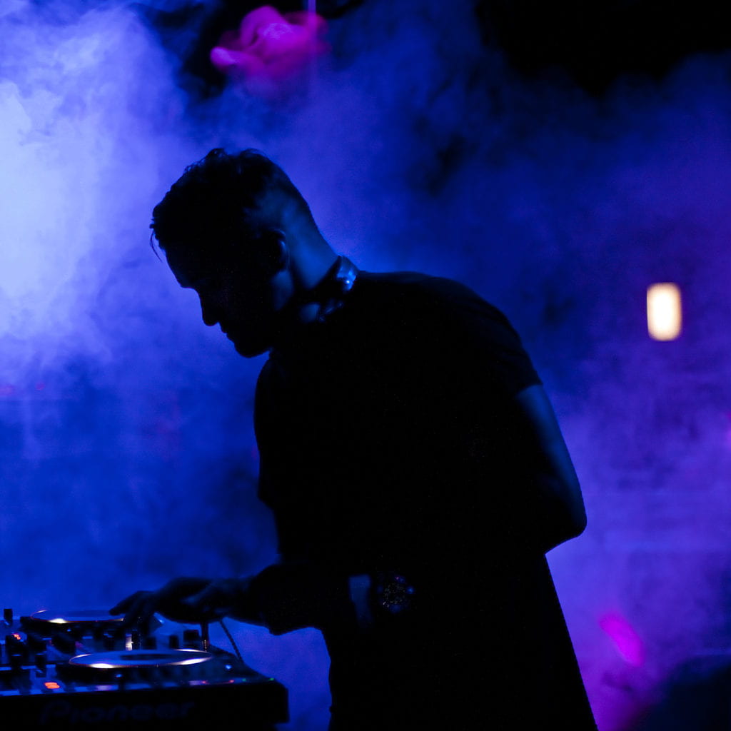 DJ performing during Welcome Week