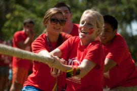 Middle Earth RA's compete in tug-of-war