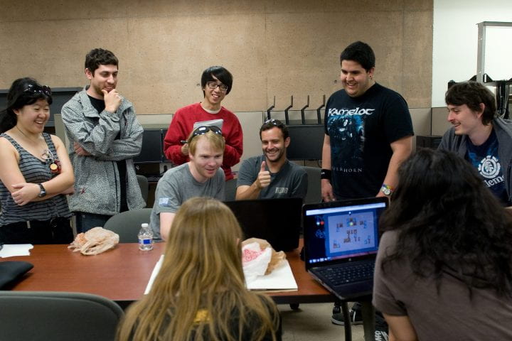Computer Game Science students show off game