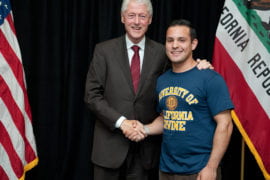 Bill Clinton and Jose Quintana