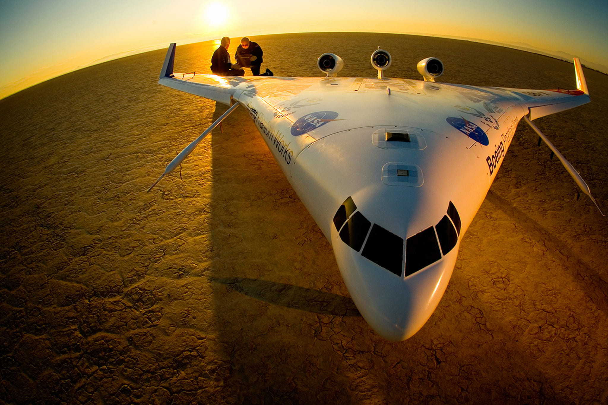 Prototype of the blended-wing-body jet