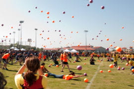 UCI reclaiming world record for largest dodgeball game