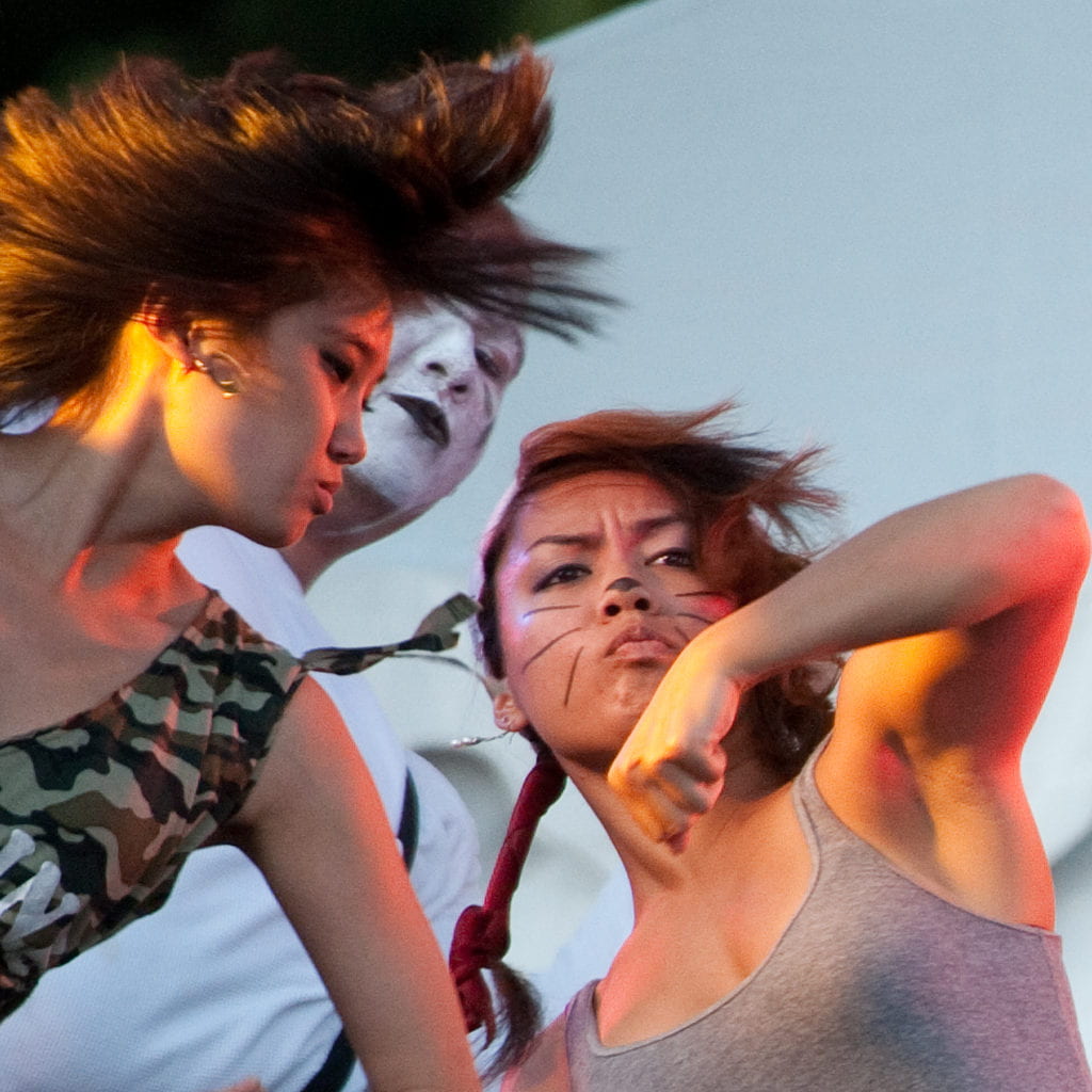 Dance crew performing at Shocktoberfest