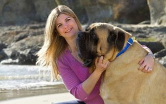 Shannon Dargenzio and her 230-pound English mastiff, Shera