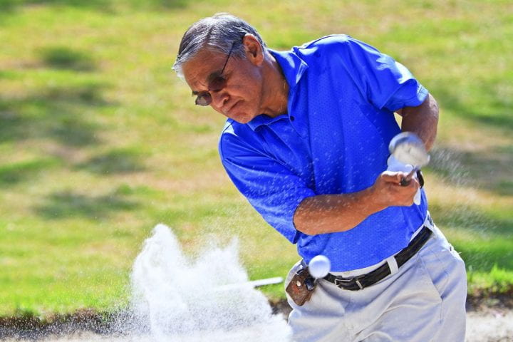 Rey Buack golfing
