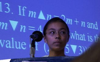A “mathlete” competes in Mathcounts regionals