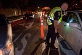 Officer at the DUI Checkpoint