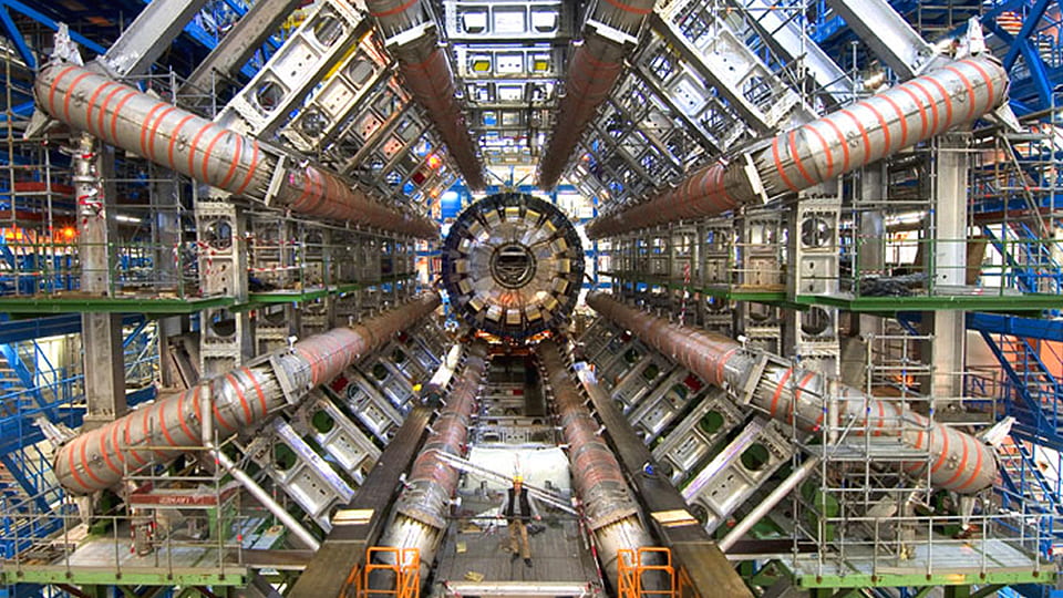 ATLAS, one of several detectors positioned along the Large Hadron Collider, on the outskirts of Geneva.