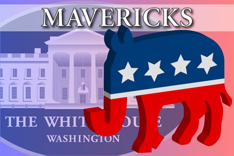 "Mavericks" on top of the white house seal