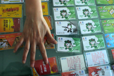 Airtime cards in China circulate as alternative currencies.