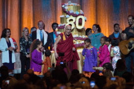 Dalai Lama’s 80th birthday party draws 18,000 guests united behind compassion