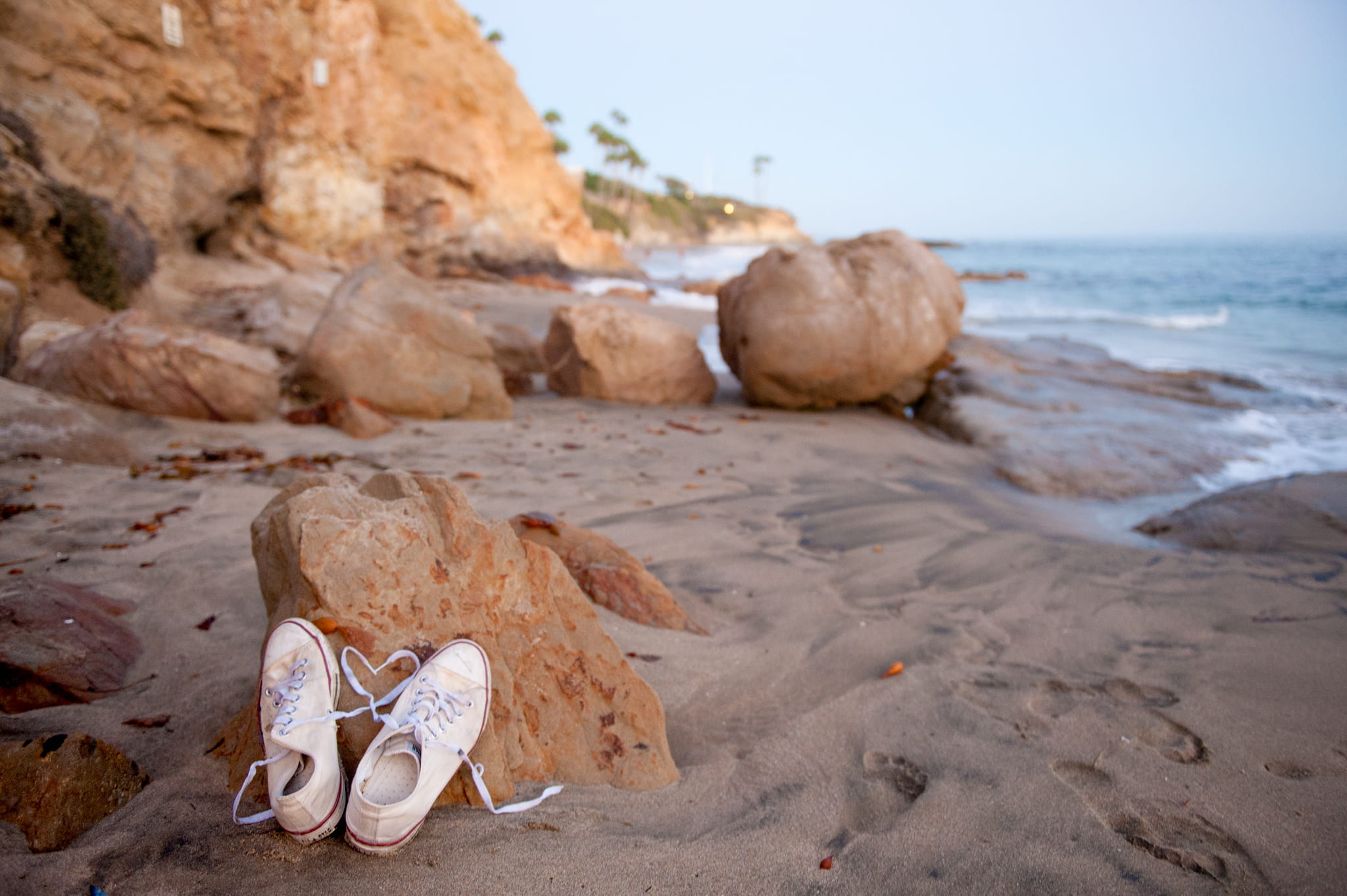 Shoes on a beach