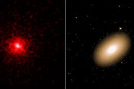 Astronomers find atypically evolved galaxy with tightly packed dark matter at its core