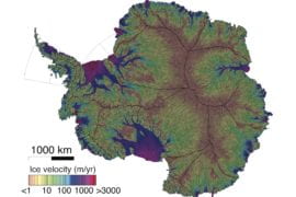 UCI, JPL glaciologists unveil most precise map ever of Antarctic ice velocity