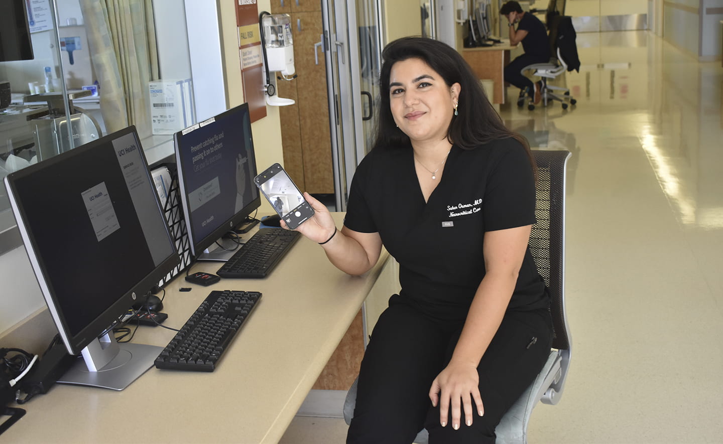 Dr. Sahar Osman, a neurocritical care fellow in UCI Medical Center’s neurological ICU. “With the coronavirus pandemic, everybody’s going through a universal trauma of sorts.”