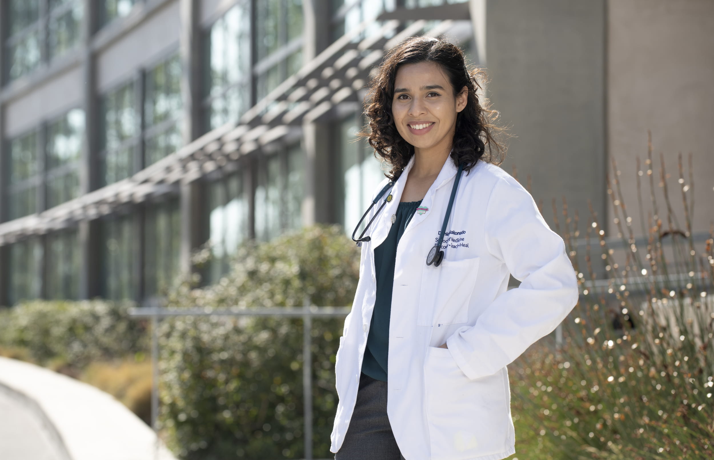 Dania Maldonado, a student in UCI’s Program in Medical Education for the Latino Community