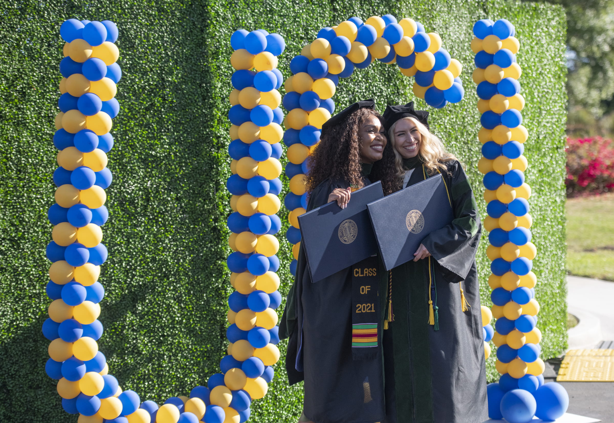Newly minted doctors celebrate during the UCI School of Medicine graduation on Saturday, June 5.
