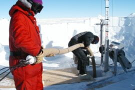 UCI researchers analyzed Antarctic air samples to learn of a 70-percent increase in atmospheric hydrogen over the past 150 years