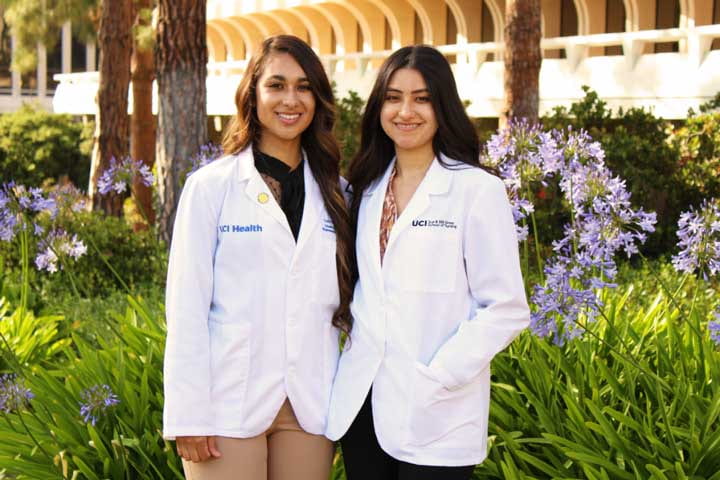 Anteaters Gabriela (left) and Cecilia Perez hope to bridge the pharmaceutical industry’s communications gap.
