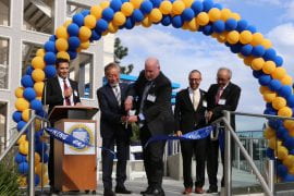 Dignitaries mark opening of an advanced mobility research facility on the UCI campus