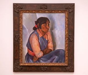 Margaret Bruton painting "Taos Woman".