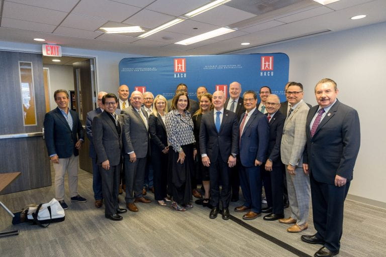 Chancellor Gillman speaks at DC roundtable with Hispanic-serving institutions