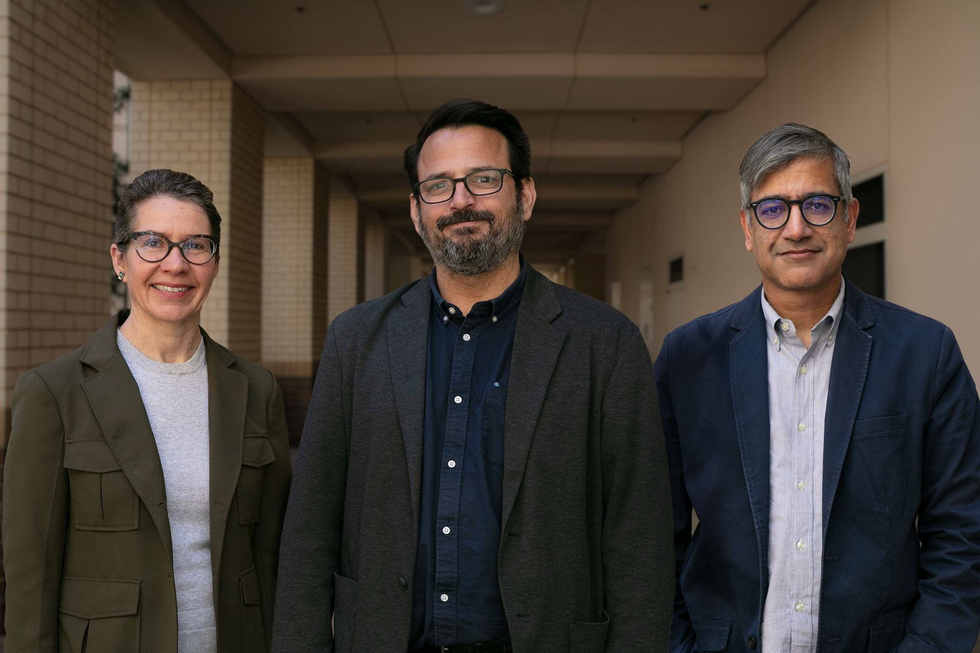 Virginia Parks, professor of urban planning and public policy; Walter Nicholls, professor and chair of urban planning and public policy; and Sameer Ashar, clinical professor of law and director of UCI’s Workers, Law and Organizing Clinic, (from left) will lead the UCI Labor Center.