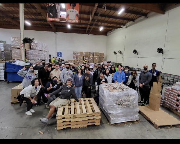 Fellows helped UCI Basic Needs prepare 150 boxes with fresh food and basic needs supplies.